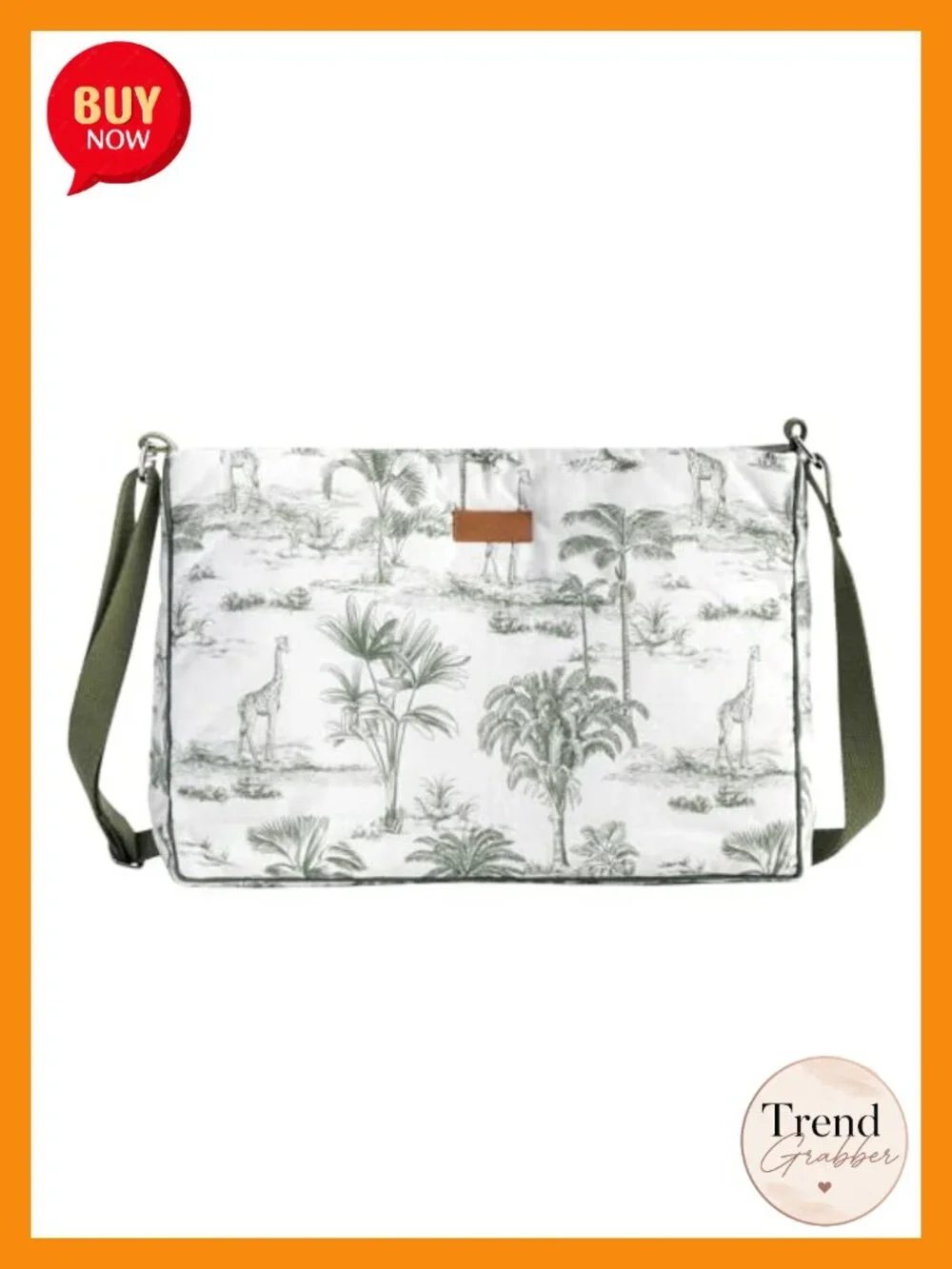 Cotton Shoulder Bag Crossbody Tote with Pockets